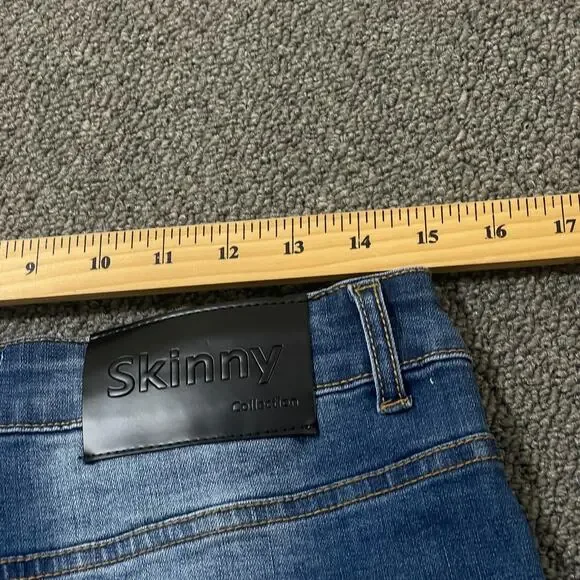 GINGTTO Mens Jeans Size 32x28 Skinny Fit Stretch Pants 32 28 Blue Denim - Picture 12 of 13